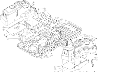 Platform Diagram and Parts List for Z-FORCES60KH (17ASDGHD056)(2017) Cub Cadet Lawn Tractor
